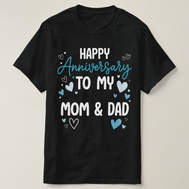 Alles Gute zum Jubiläum meiner Mama & Vater T-Shirt (Design vorne)