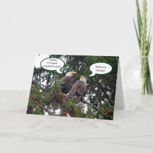 Alles Gute zum Jubiläum, Weißkopfseeadler-Karte Karte