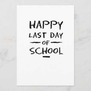 Alles Gute zum letzten Schultag Karte