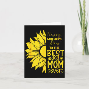 Alles Gute zum Muttertag an die beste Hundemutter  Karte