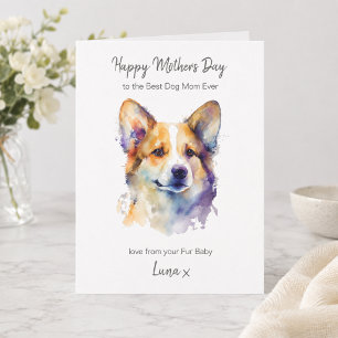 Alles Gute zum Muttertag Beste Corgi Hundemama Per Feiertagskarte