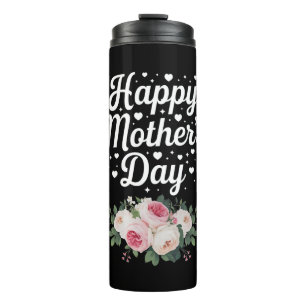 Alles Gute zum Muttertag Cute Floral Mama Oma Ehef Thermosbecher