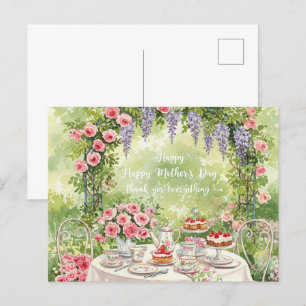 Alles Gute zum Muttertag – Danke für Alles." Postkarte