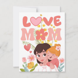 Alles Gute zum Muttertag! Feiertagskarte