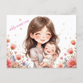 Alles Gute zum Muttertag! Feiertagspostkarte