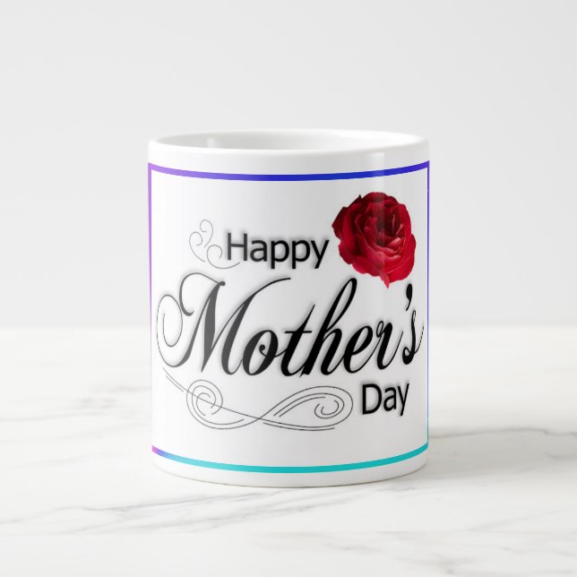 Alles Gute zum Muttertag Jumbo-Tasse (Vorderseite)