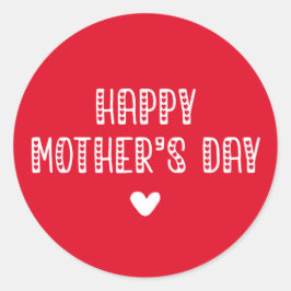 Alles Gute zum Muttertag! | Niedlicher Muttertag d Runder Aufkleber