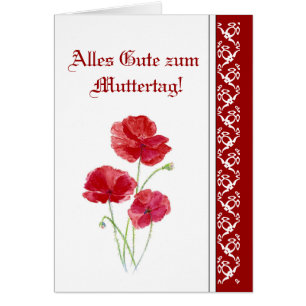 Alles Gute zum Muttertag Red PoppiesFleurs du jard