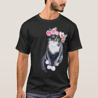 Alles Gute zum Muttertag Süße Katze Mit Blumen Kat T-Shirt