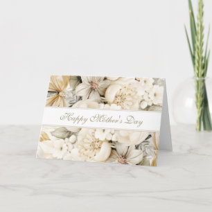 Alles Gute zum Muttertag Vanillecreme Florale Schr Karte