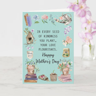 Alles Gute zum Muttertag Watercolor Floral Gardeni Karte