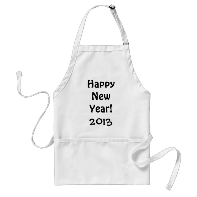 Alles Gute zum neuen Jahr!, 2013 Schürze (Vorne)