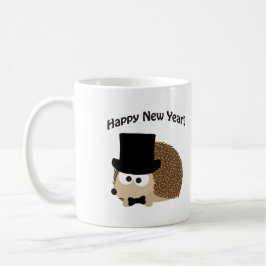 Alles Gute zum neuen Jahr! Dapper Igel Kaffeetasse