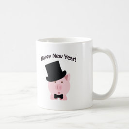 Alles Gute zum neuen Jahr! Dapper Pig Kaffeetasse