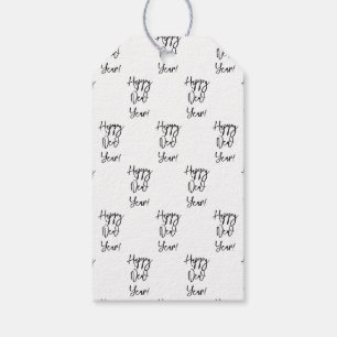 Alles Gute zum neuen Jahr! Moderner Text Chic Fest Geschenkanhänger