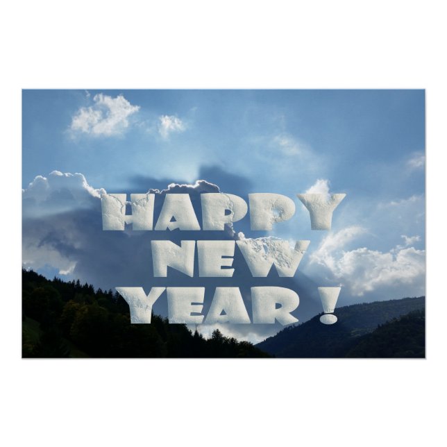 Alles Gute zum neuen Jahr! Poster (Vorderseite)