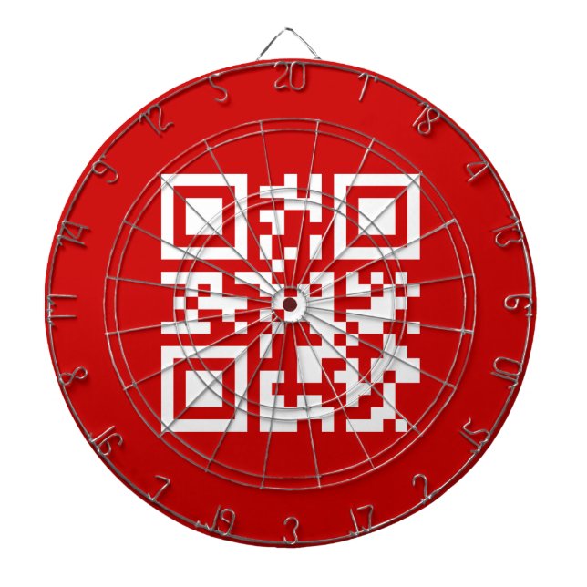 Alles Gute zum neuen Jahr! — QR-Code Dartscheibe (vorne)