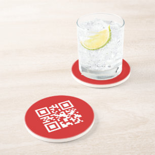 Alles Gute zum neuen Jahr! — QR-Code Getränkeuntersetzer