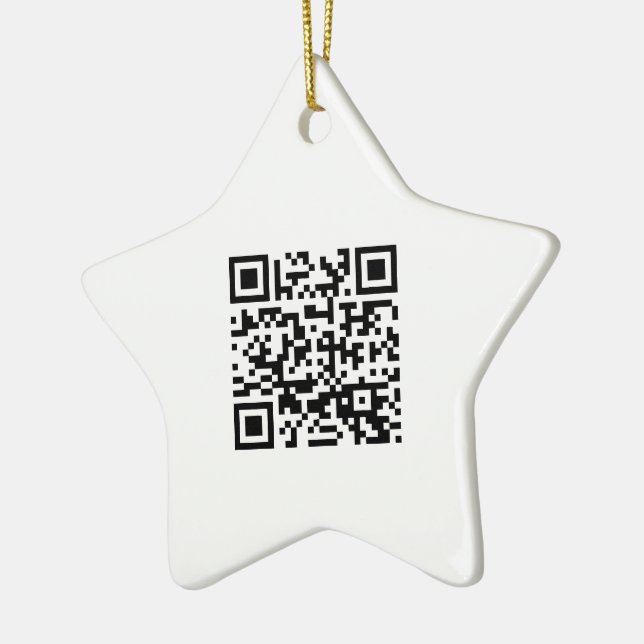Alles Gute zum neuen Jahr! — QR-Code Keramikornament (Links)