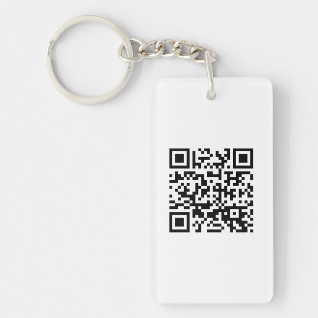 Alles Gute zum neuen Jahr! — QR-Code Schlüsselanhänger (Vorderseite)