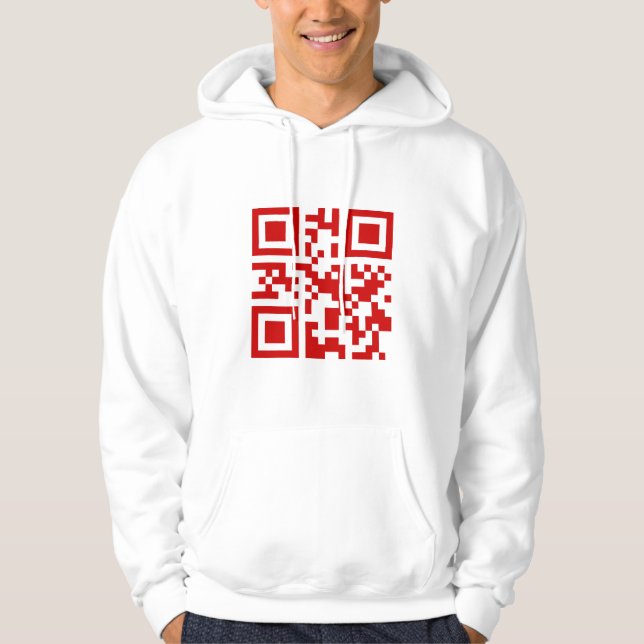 Alles Gute zum Neujahr! — QR-Code Hoodie (Vorderseite)