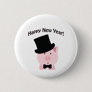 Alles Gute zum Neujahr!Schwanz Button