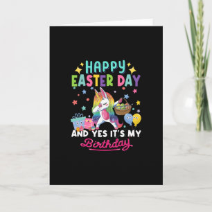 Alles Gute zum Ostern und ja, es ist mein Geburtst Karte