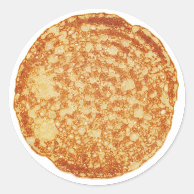 Alles Gute zum Pancake Day! Runder Aufkleber (Vorderseite)