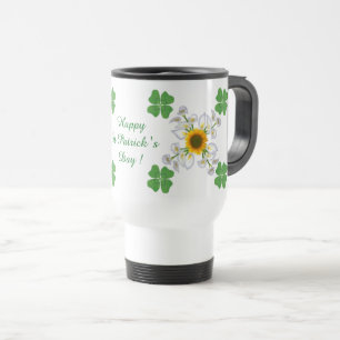 Alles Gute zum St. Patrick's Day ! Klee mit Calla Reisebecher