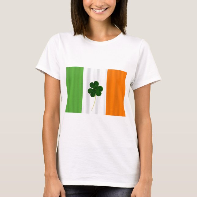 Alles Gute zum St. Patrick's Day! Kleeblatt Irish  T-Shirt (Vorderseite)