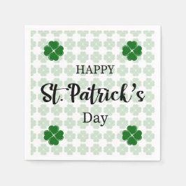 Alles Gute zum St. Patrick's Day Kleeblatt Napkin! Serviette
