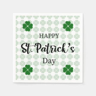 Alles Gute zum St. Patrick's Day Kleeblatt Napkin! Serviette