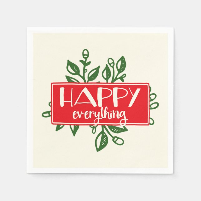 Alles Gute zum Urlaubspapier Napkins Serviette (Vorderseite)