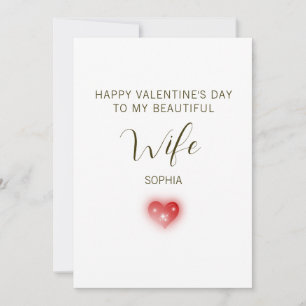 Alles Gute zum Valentinstag an meine schöne Frau Feiertagskarte