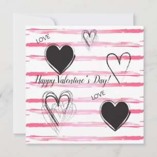 Alles Gute zum Valentinstag Schöne elegante Grußka Feiertagskarte