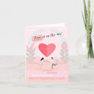 Alles Gute zum Valentinstag Schöne elegante Grußka Feiertagskarte