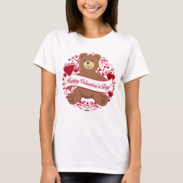 Alles Gute zum Valentinstag! Teddybär T-Shirt