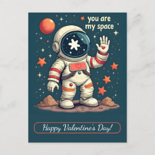 Alles Gute zum Valentinstag! Valentinstagskarte. Feiertagspostkarte