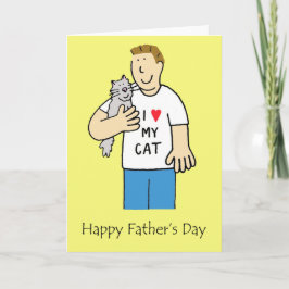 Alles Gute zum Vater für Cat Lover. Karte