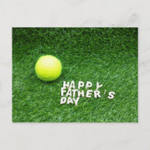 Alles Gute zum Vater zum Tennisspieler mit Tennis