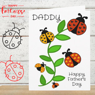 Alles Gute zum Vatertag Daddy von den Kindern Gruß Karte