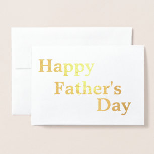 Alles Gute zum Vatertag Elegant Gold Folienkarte