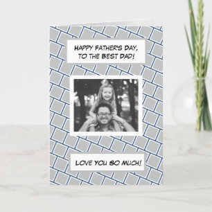 Alles Gute zum Vatertag, Familienfoto Karte