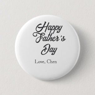 Alles Gute zum Vatertag grauer Name Liebe bester D Button