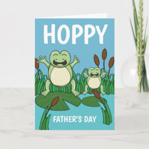 Alles Gute zum Vatertag Hoppy Frösche Karte