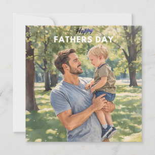 Alles Gute zum Vatertag Karte – Herzlicher Vater u