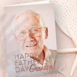 Alles Gute zum Vatertag Opa! Moderne einfache Begr Karte<br><div class="desc">Dieses einfache und moderne Design besteht aus Serifentypografie. "Happy Vatertag,  Opa" in moderner und einfacher Typografie. Dies ist eine perfekte Grußkarte für Ihren Großvater,  Opa,  Grampa,  Großad,  Lolo am Tag des Vaters.</div>