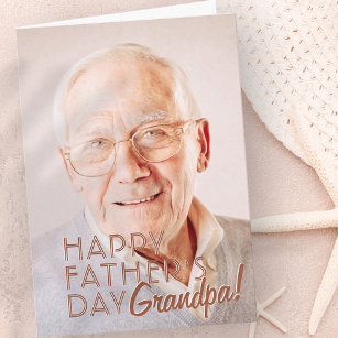 Alles Gute zum Vatertag Opa! Moderne einfache Begr Karte