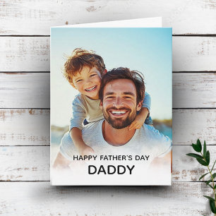 Alles Gute zum Vatertag Papa Individuelle Fotokart Karte
