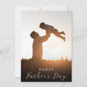 Alles Gute zum Vatertag Papa Kinder Foto Karte